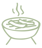 Hot grill icon - cook time
