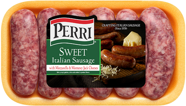 Perri Sweet Italian Sausage with mozzarella and Monterey jack cheese product